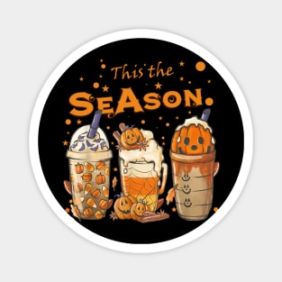 Tis The Season Pumpkin Spice Latte Halloween Herbst Kaffee Magnet